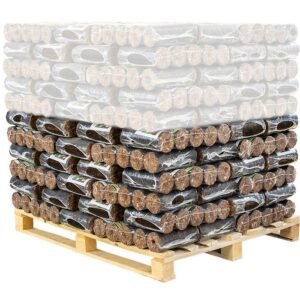 BIOMAC Rindenbriketts rund ohne Loch 1000kg