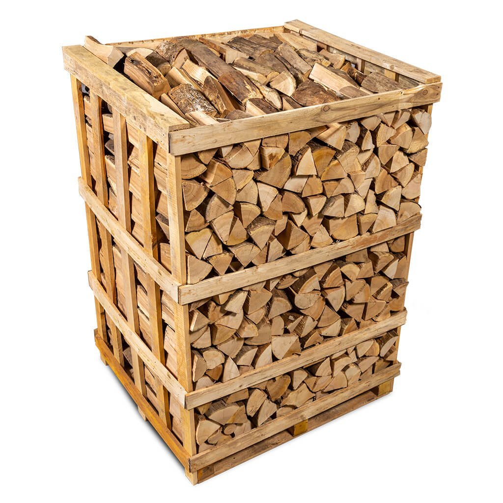 3 Paletten Brennholz Palette – Eiche – 25 cm