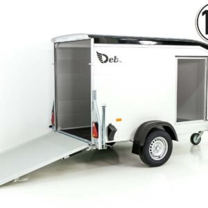 Debon Kofferanhänger Roadster Alu 255 125x255cm H:156cm | Schwarz-Neu
