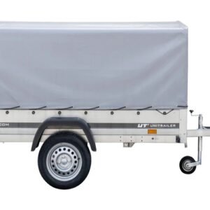 PKW-Anhaenger 230x125 UNITRAILER GARDEN 230 KIPP graue Hochplane 80cm