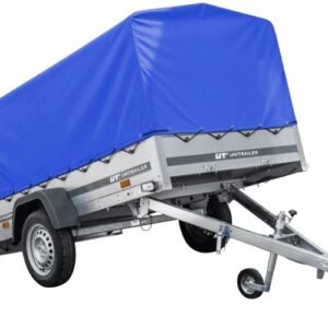 PKW-Anhaenger 230x125 UNITRAILER GARDEN 230 KIPP blaue Hochplane 80cm