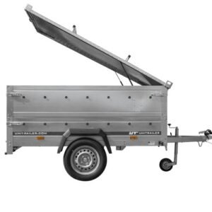 PKW-Anhaenger 200x125 UNITRAILER GARDEN 201 KIPP Bordwandaufsatz Aludeckel